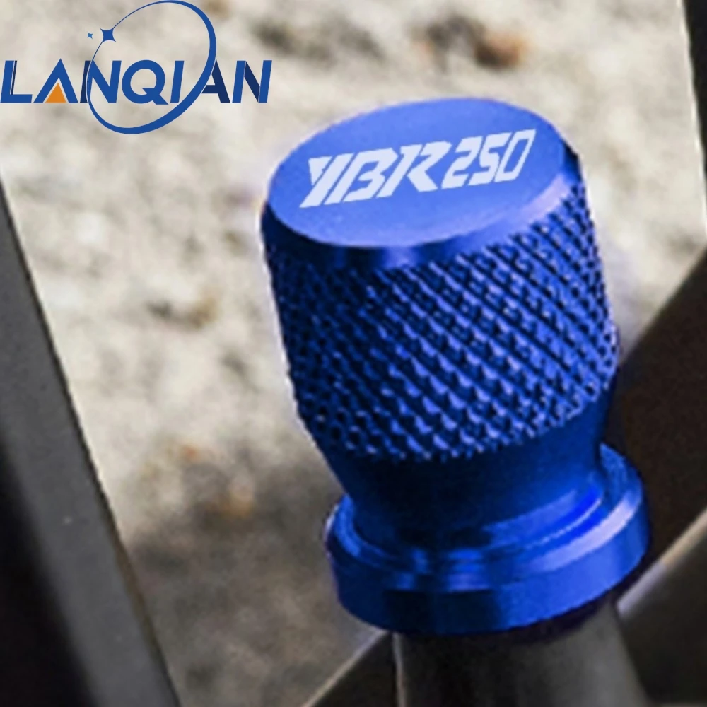 

For YAMAHA YBR250 2006 2007 2008 - 2011 2012 2013 YBR 250 2005-2014 Wheel Tire Valve Caps Tyre Stem Covers Airdust Waterproof