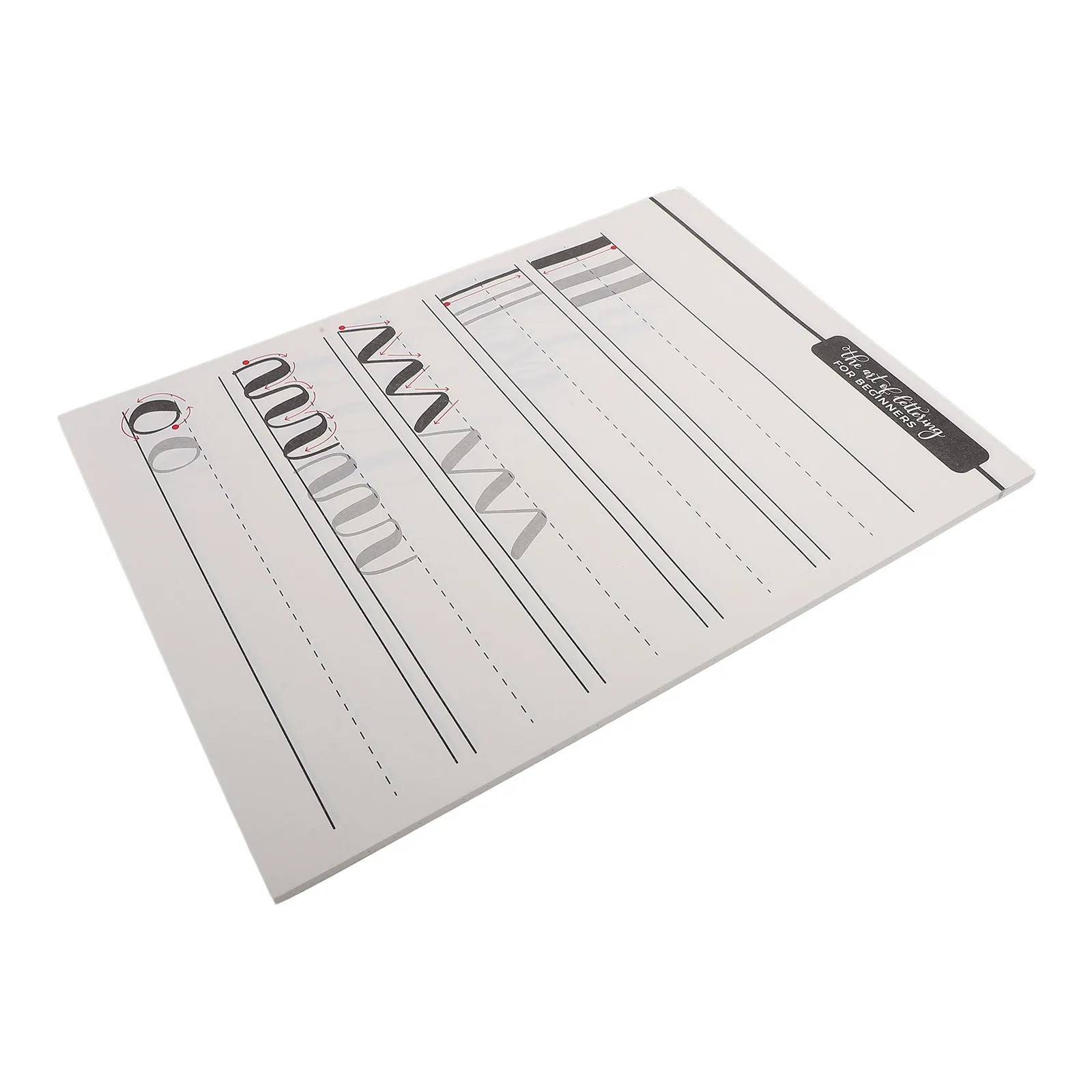 1 Book English Letter Copybook Artistic Font Lightweight Portable English Calligraphy Practice Paper for Beginners