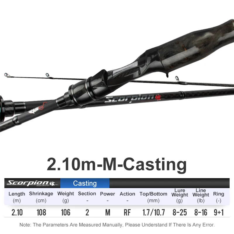 Obsession TEASER 1,98 m-2,28 m Spinning Casting Angelrute UltraLight Carbon Fiber Rod Pole 2 Abschnitt Fuji Teil Angelrute angelgerät 10