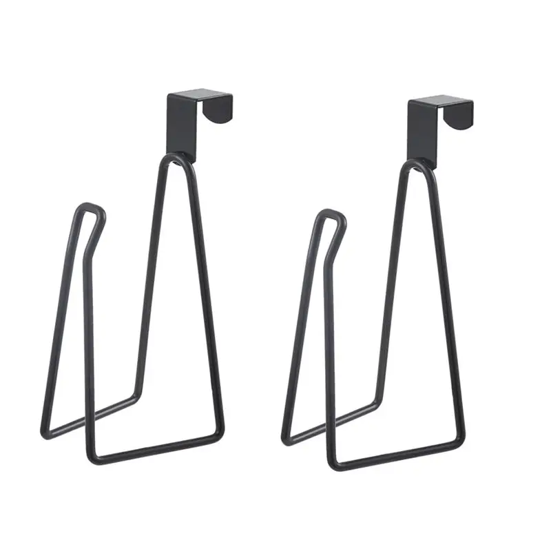 

ABWR-2 Pack Over The Tank Toilet Paper Holder Black Metal Tissue Holder For Bathroom Organizers