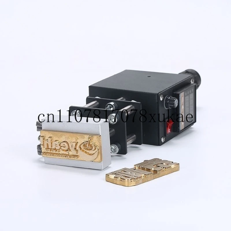 

10x13cm Copper Mold Hot Stamping Machine Handheld Embossing Logo for Cake Leather PVC Wood 500W Manual Stamper 220V 110V