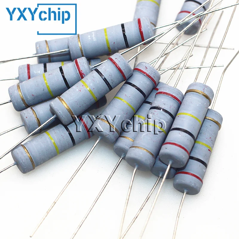 10 قطعة 5W 5% 1.5R 150K 1.5K 15R 15K 150R 1R5 1K5 1.5 15 150 أوم 1R-1M 10R 100R 1K 10K 100K 2.2K 22K 33K 220K الكربون فيلم المقاوم #1