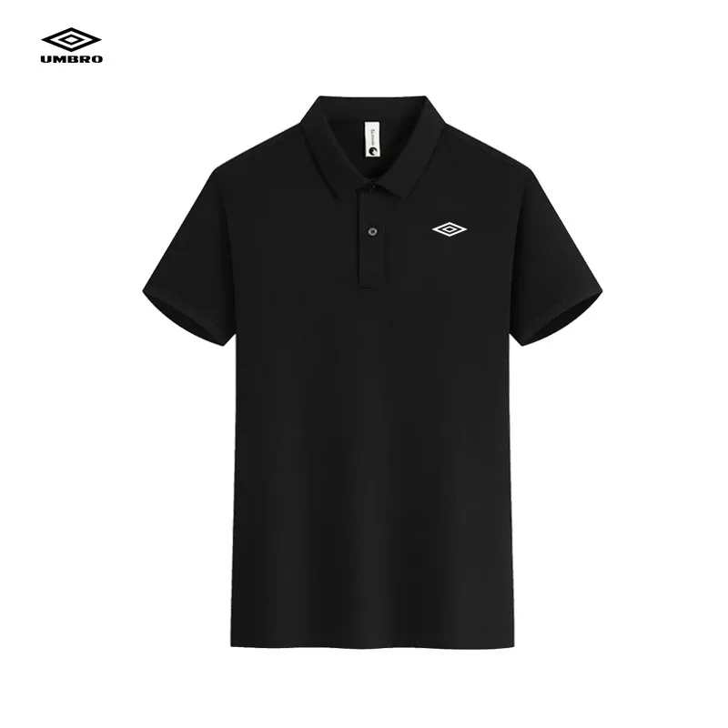 Polo Oficial UMBRO de Manga Corta, Nuevo Producto, Secado Rápido, Estilo con Estampado Reflectante - Camiseta Urbana para Hombre