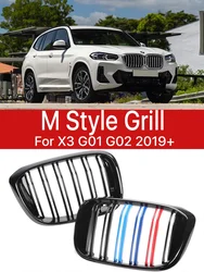 Front Bumper Kidney Lower Insert M Tech Grills Cover Carbon M Style Grille For BMW X3 X4 G01 G02 2019 2020 2021 2022 Accessories