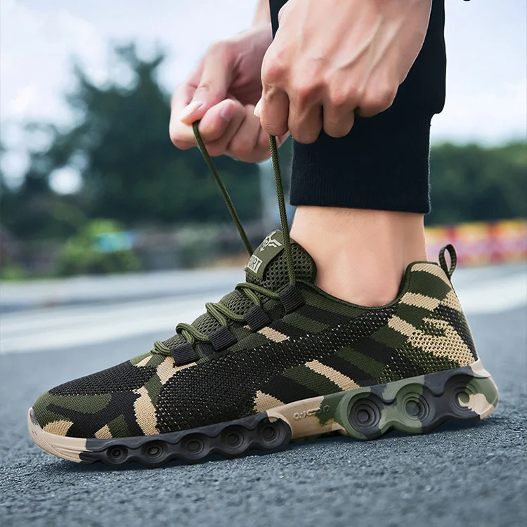 Man Lace Up Sneakers Men Tennis Camouflage Shoes Men\'s Vulcanize Casual Walking Shoe for Women Spring Autumn & Summer 35-45