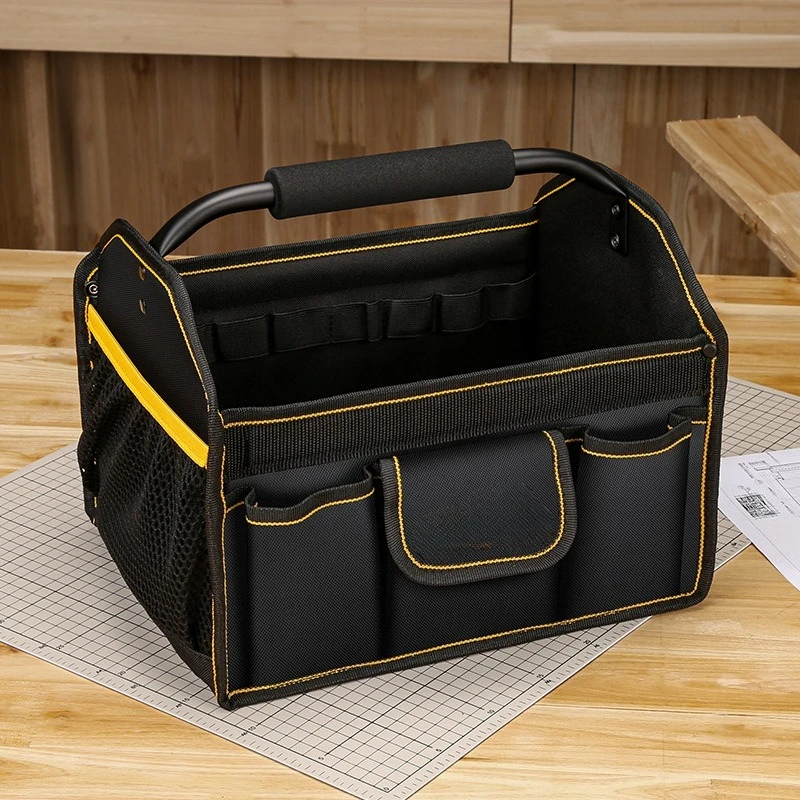 Handheld Tool Bag Multi Pocket Carpentry Tools Bags Portable Multifunctional Electrician Tool Bag Thickened Oxford Cloth Toolkit