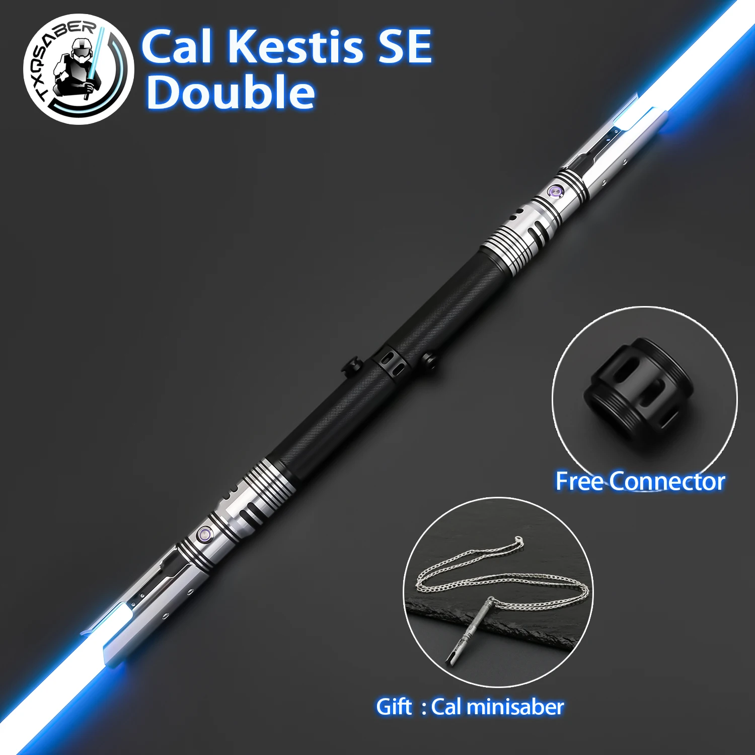 

TXQSABER Cal Kestis SE Double RGB Pixel laser sword Smooth Swing Metal Handle lightsaber Cosplay FOC jedi sword 12 Colors Toys