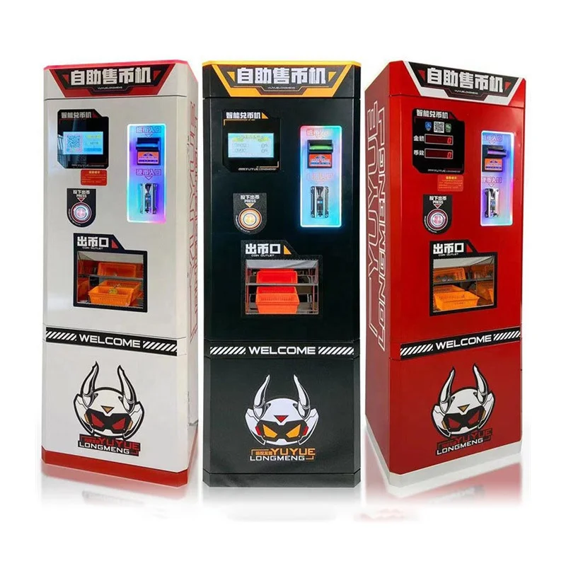 Game Real Coin Currency Changer Dispenser Token Vending Machine Smart Automatic Indoor Bill Laundry Coin Exchange Machines