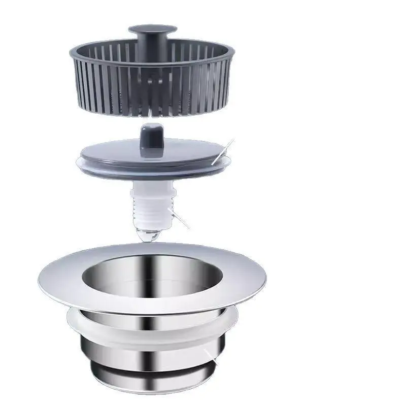 Kitchen Sink Drain Strainer Universal Anti-Clog Filter Food Residue Stopper for Restaurant Home Kitchen Easy Maintenance