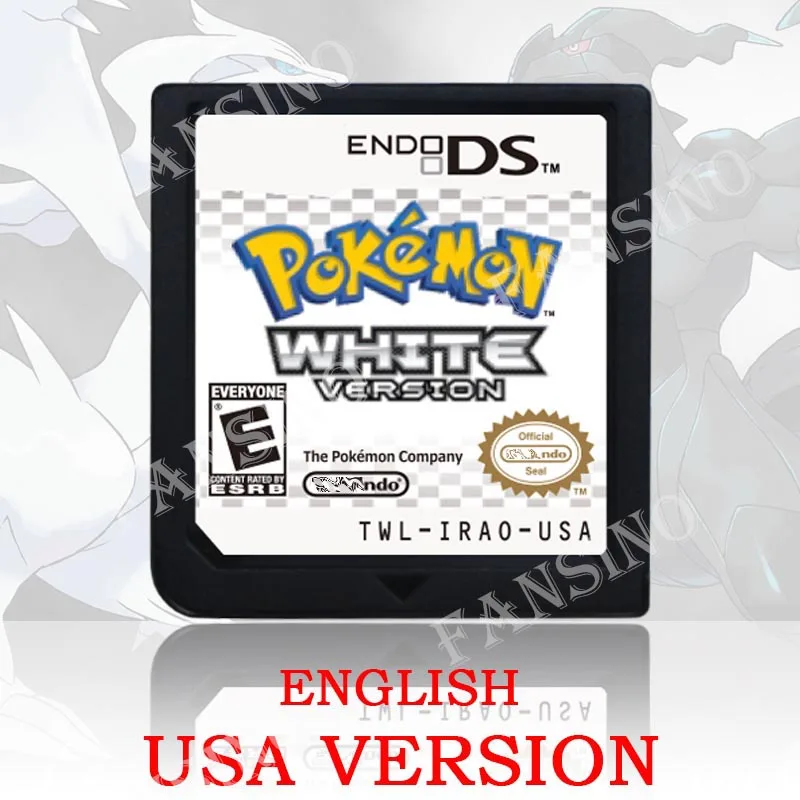 Pokémon Zwart Wit 1/2 versie Hoge kwaliteit authentieke 1:1 replica DS videogame cartridge voor DS 2DS 3DS console (VS, EUR, AUS)