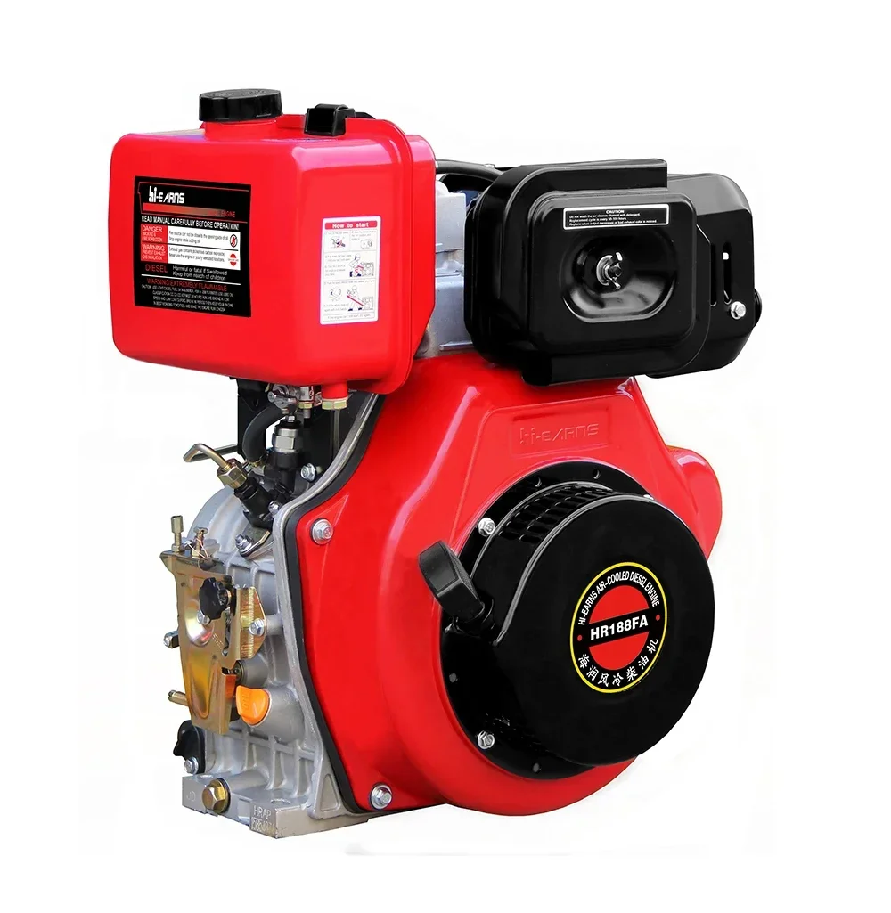 

Hi-earns Electric Start Single Cylinder 188FA Diesel Engine
