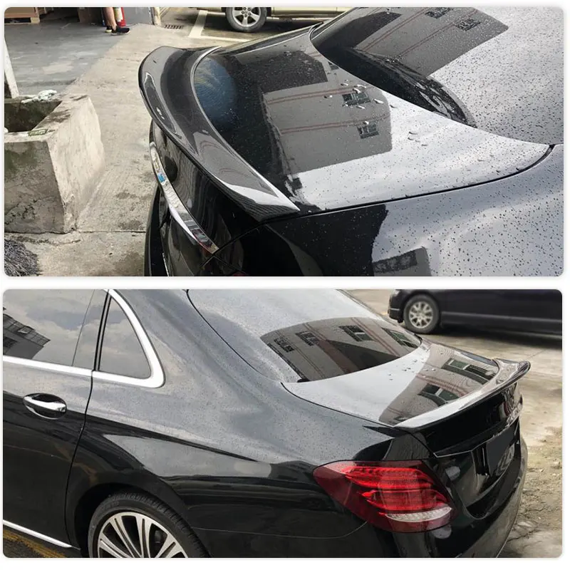 Carbon Fiber Car Rear Trunk Spoiler Wings for Mercedes-Benz E Class W213 E63 AMG Sedan 2016-2019 Rear Spoiler Boot Lid Wing Lip