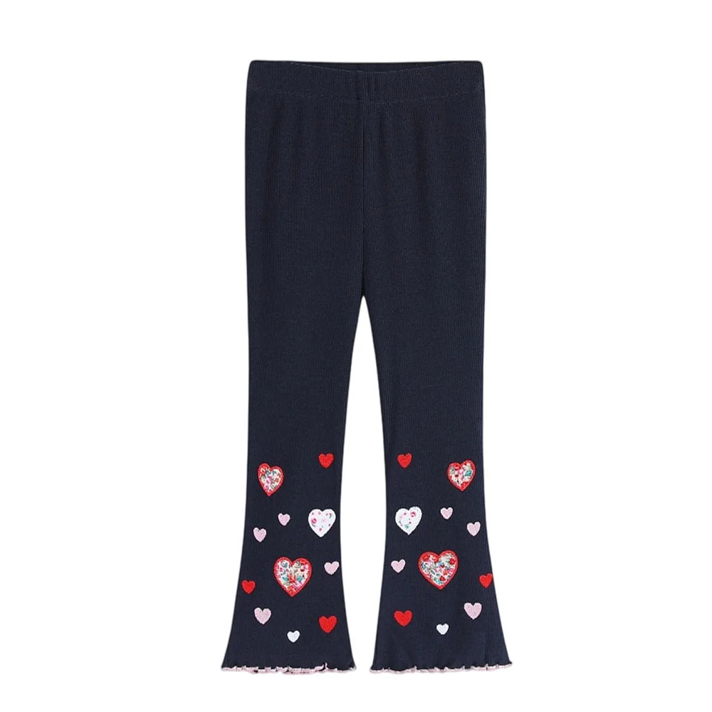 Jumping Meters 2026 New Design Girls Flare Pants Autumn Spring Full Length Leggings Pencil Trousers Kids Fashion Flare Trousers