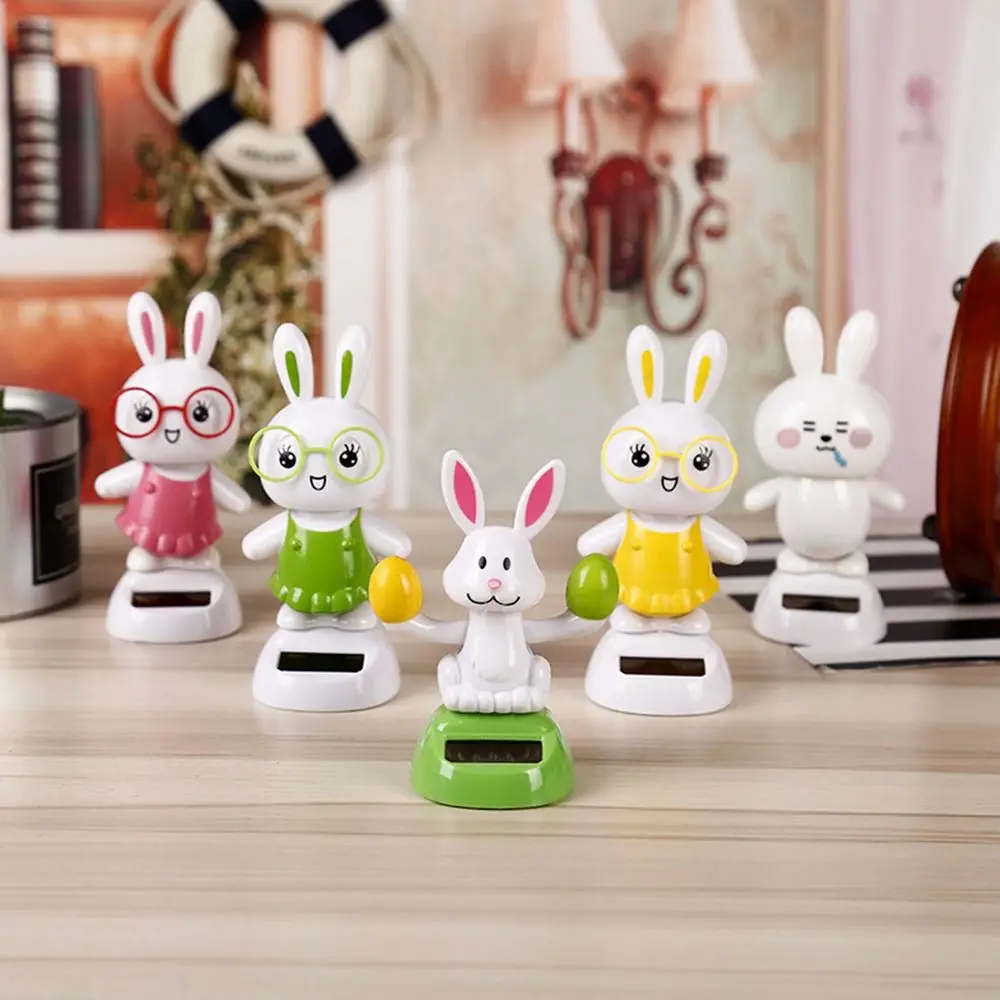 Solar Dancing Toys Swinging Rabbit Dancer Solar Powered Toy For Office Desk Windowsill Or Car Dashboard Decoration