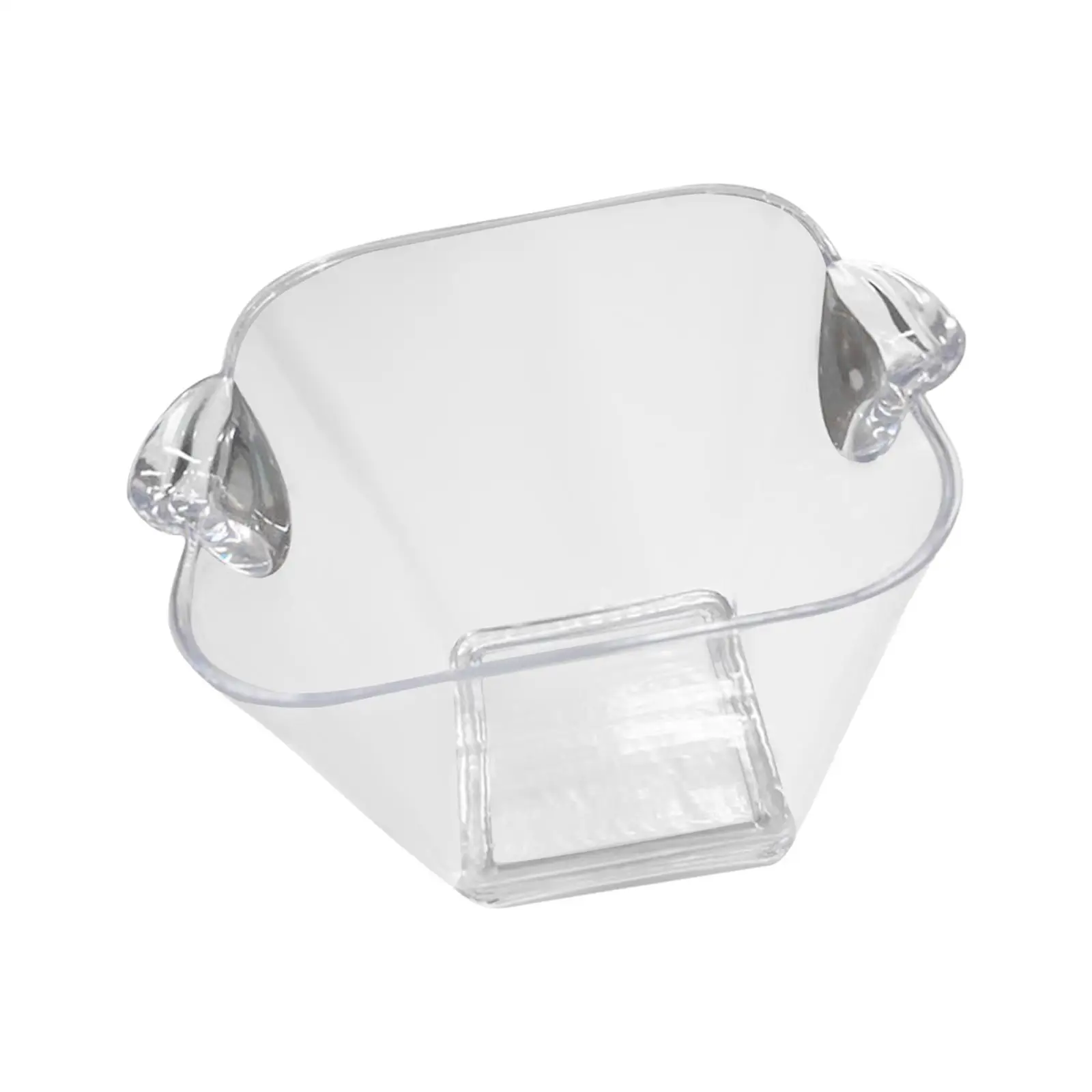 Ice Bucket Portable Waterproof Square Wave Clear Chiller Bin