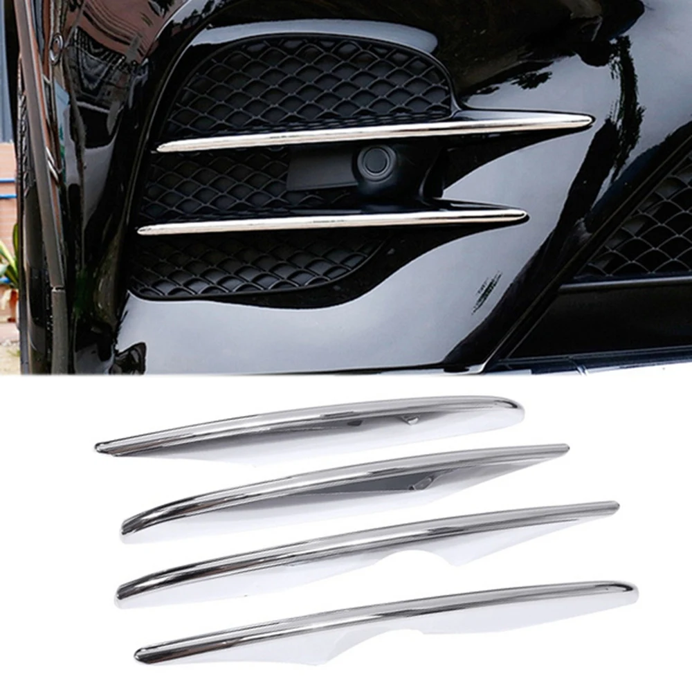 Front Bumper Splitter Spoiler Body Canards Cover Trim for Mercedes-Benz GLC-Class X253 2016-2019 GLC300