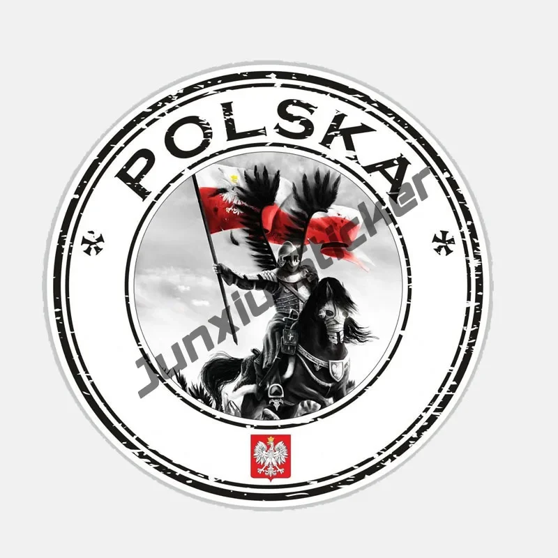 Creative Car Sticker Poland Polska Reflective Car Accessories Polish Coat of Arms Sticker Decal Vinyl Poland Flag PL Vinyl Decal