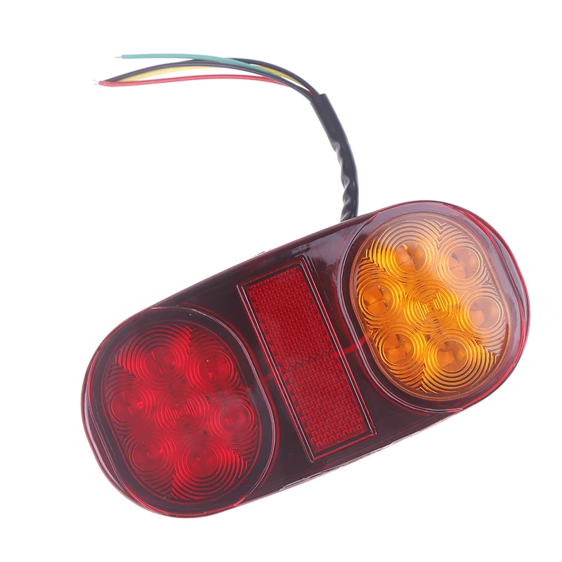 1Pc 28LED 12V Car Truck LED Rear Tail Light Warning Light Lamp Turn Signal Indicator Waterproof Brake Light For Trailer