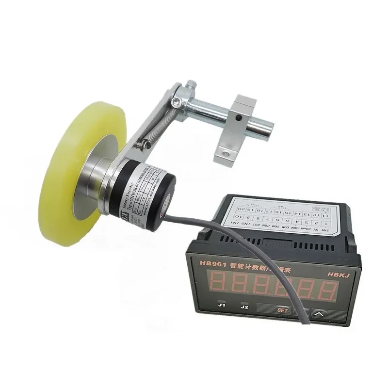 Alarm function 300mm perimeter wheel rotary roller encoder distance measure GHW38-G600BMP526-300 PNP+NPN line drive