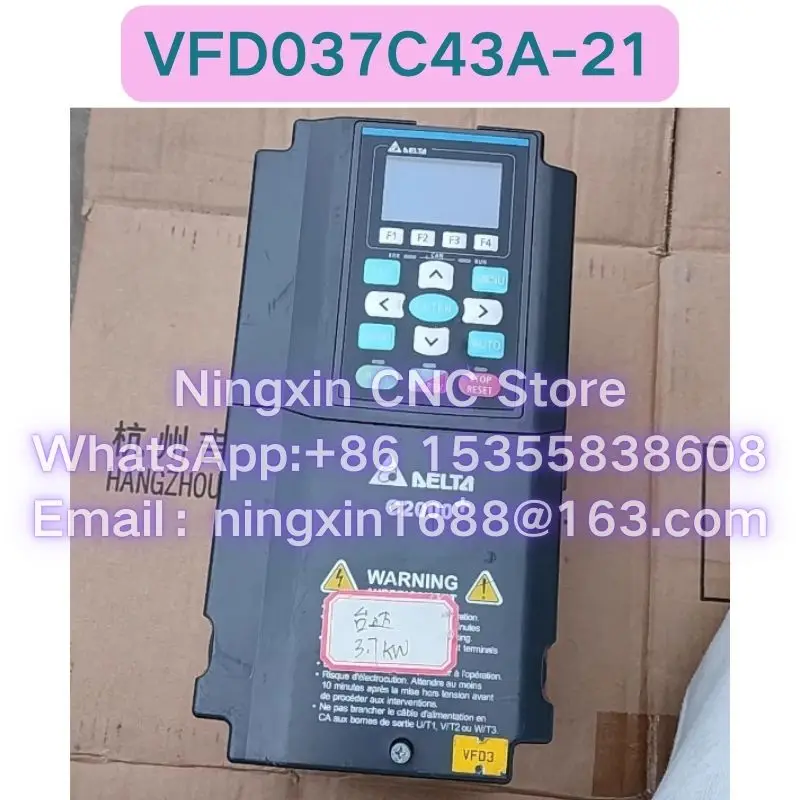 Used VFD037C43A-21 Inverter Functional test OK Fast delivery