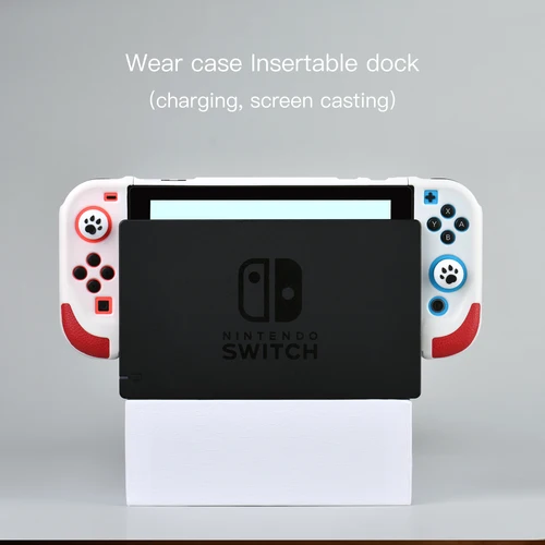 Imagen 2 del producto Funda protectora todo en uno adecuada para NS Switch, agarre de cuero, consola de juegos Nintendo Switch, bolsa de almacenamiento portátil