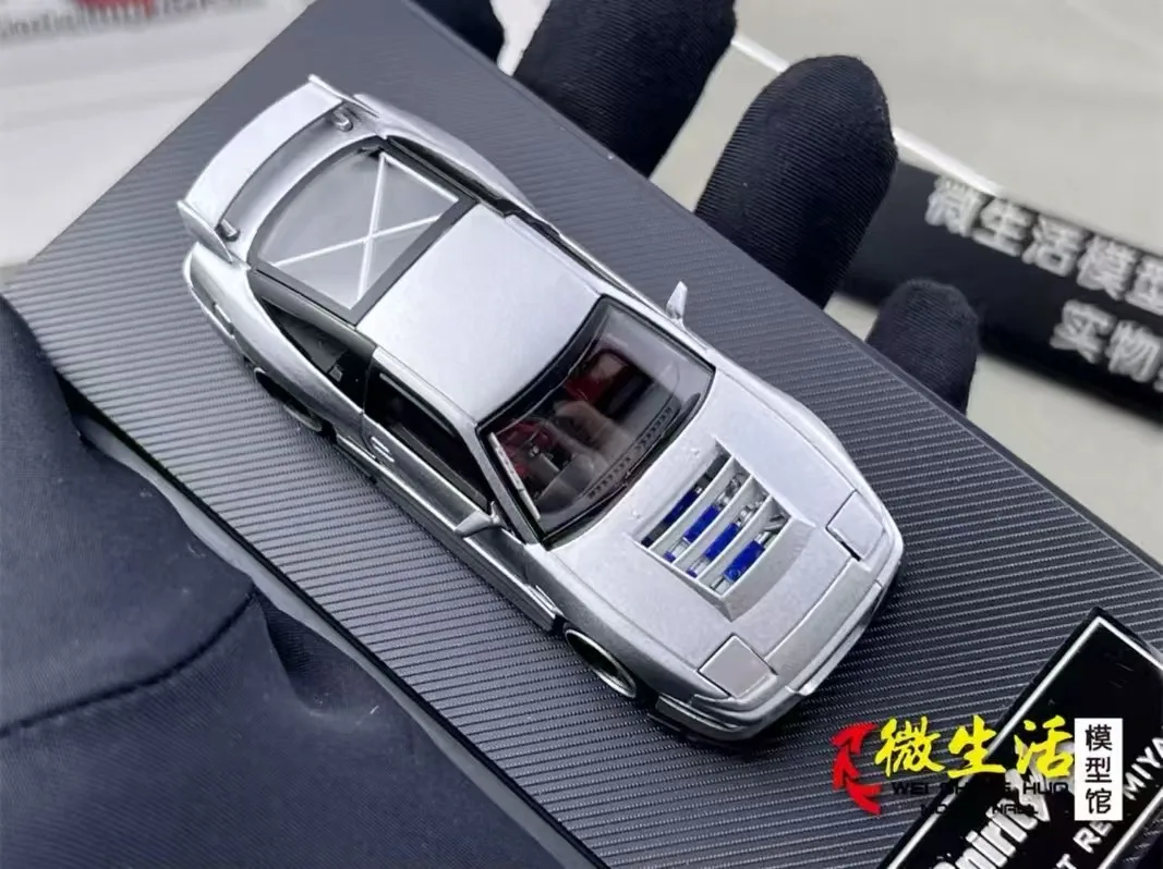 

Stocks Micro Turbo 1/64 180SX Metallic Silver Color Diecast Model Car In 2025 Collection Gift