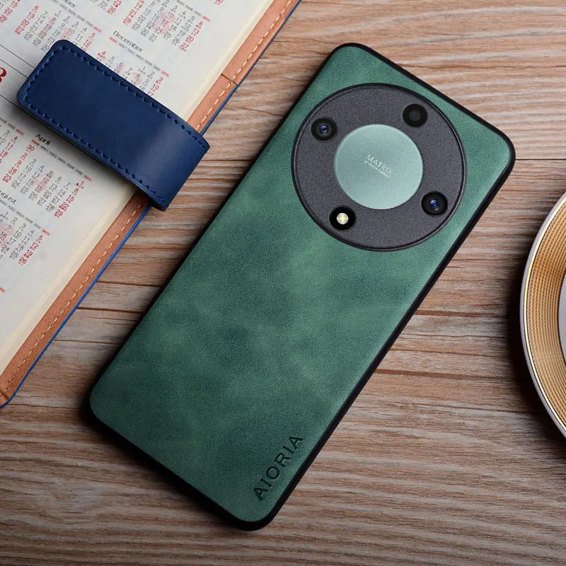 Leather Case For Honor X9a X9b X8b X8a X7b X7a X6b X6a X50i X50 funda silky feel durable cover coque