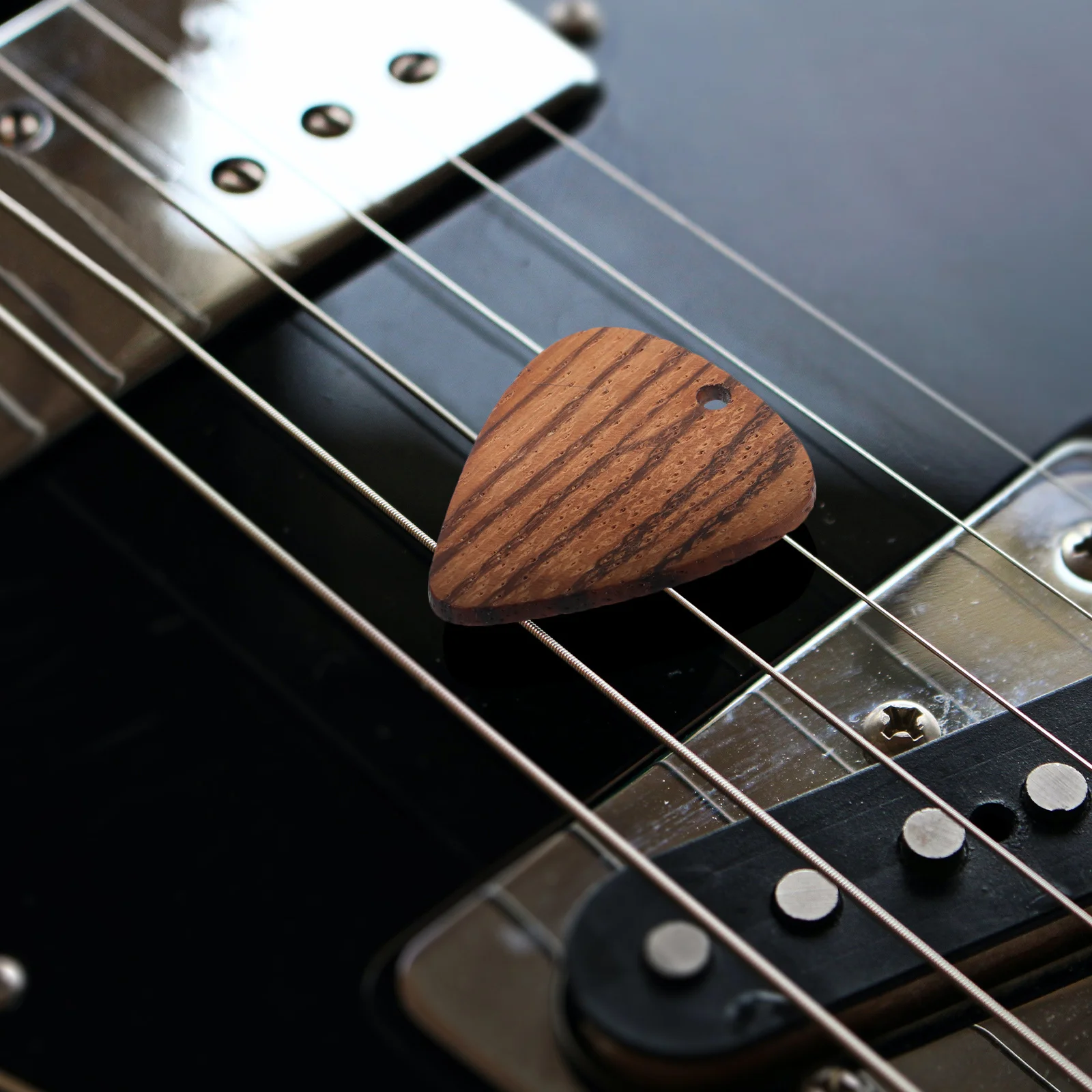

Guitar Pick Shaped Pendant Decorative Pendant Creative Decor Adorable Necklace Pendant Wooden Decor