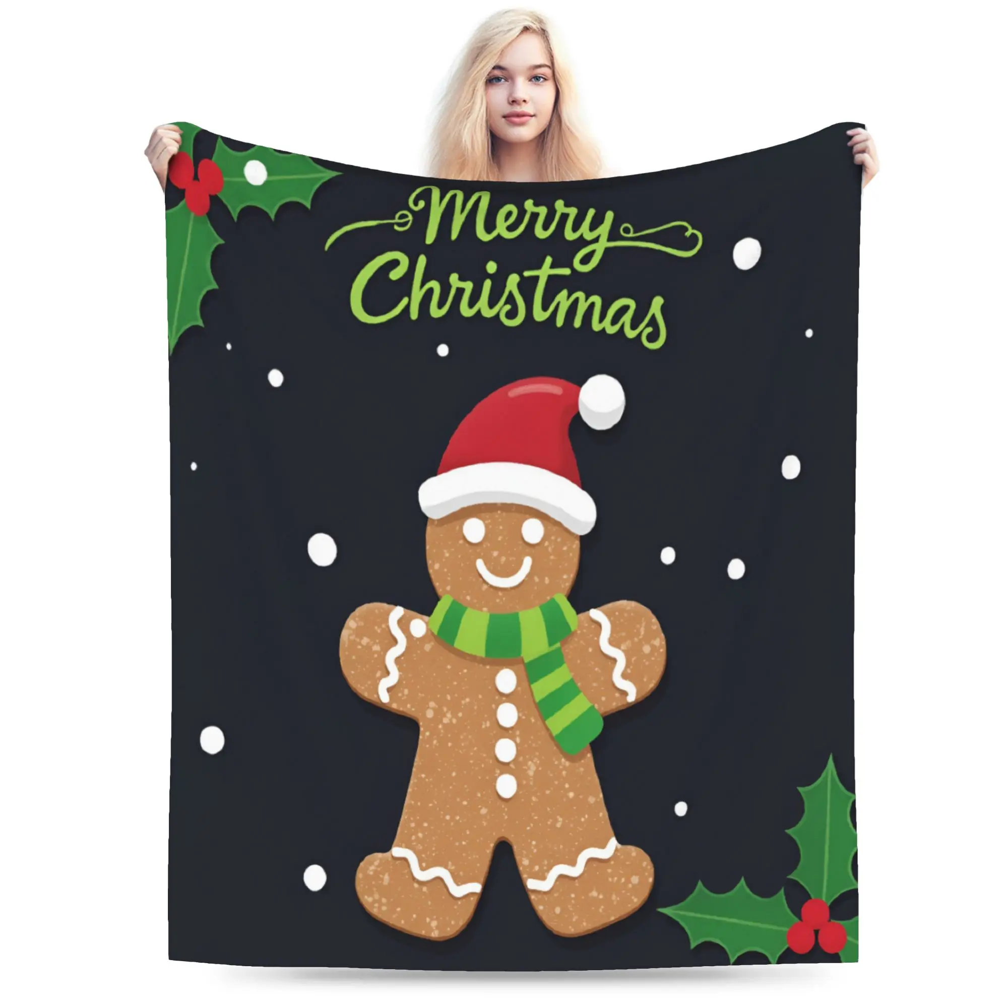 Christmas xmas Santa Claus Blankets Coral Fleece Plush  Comfortable Ultra-Soft Throw Blankets for Bedding Bedspread