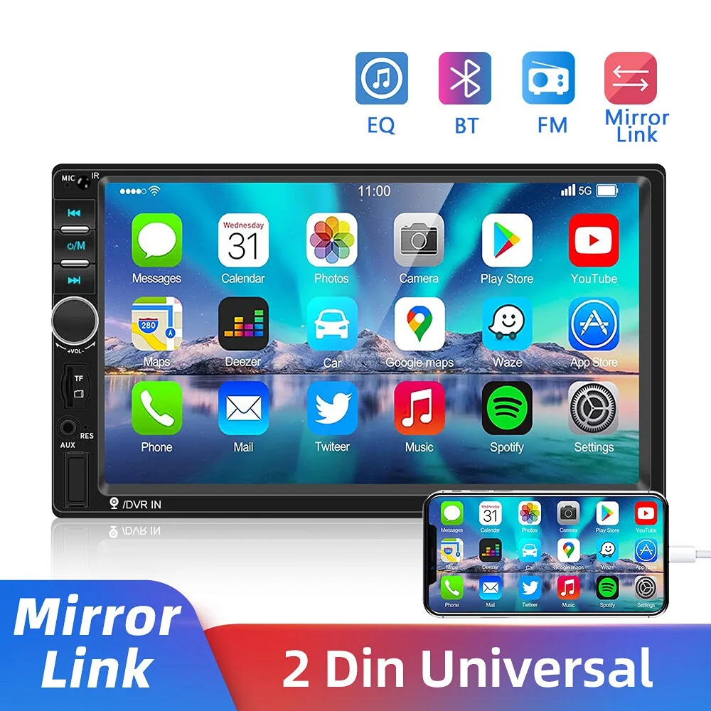 2Din Car Radio 7" H… - image