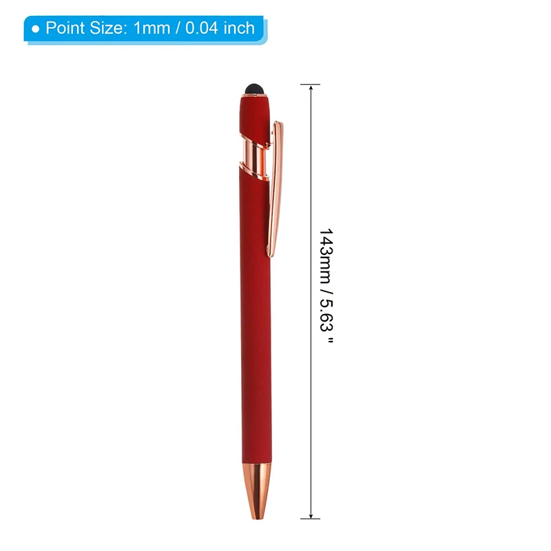 2 in 1 프로모션 스타일러스 스크린 볼펜, 금속 스타일러스 볼펜, 1-100 개