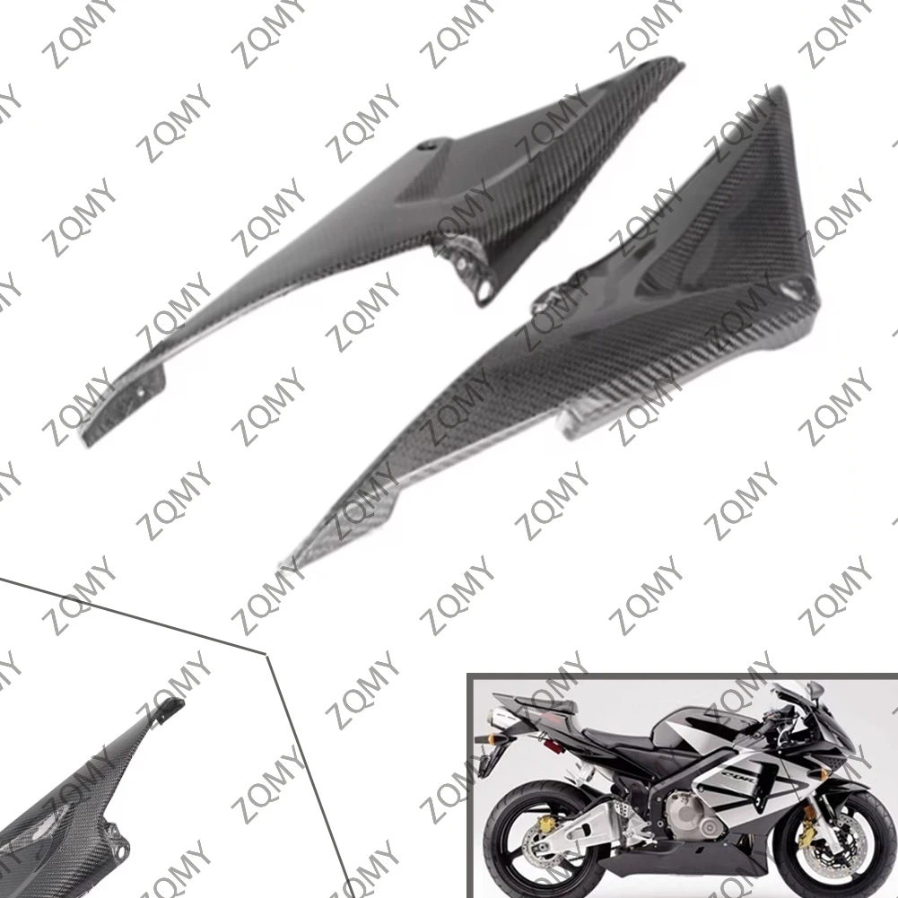 

2Pcs Real Carbon Fiber Motorcycle Fuel Gas Tank Side Cover Panels Protector for Honda CBR600RR 2005 2006 / CBR 600RR 05 06