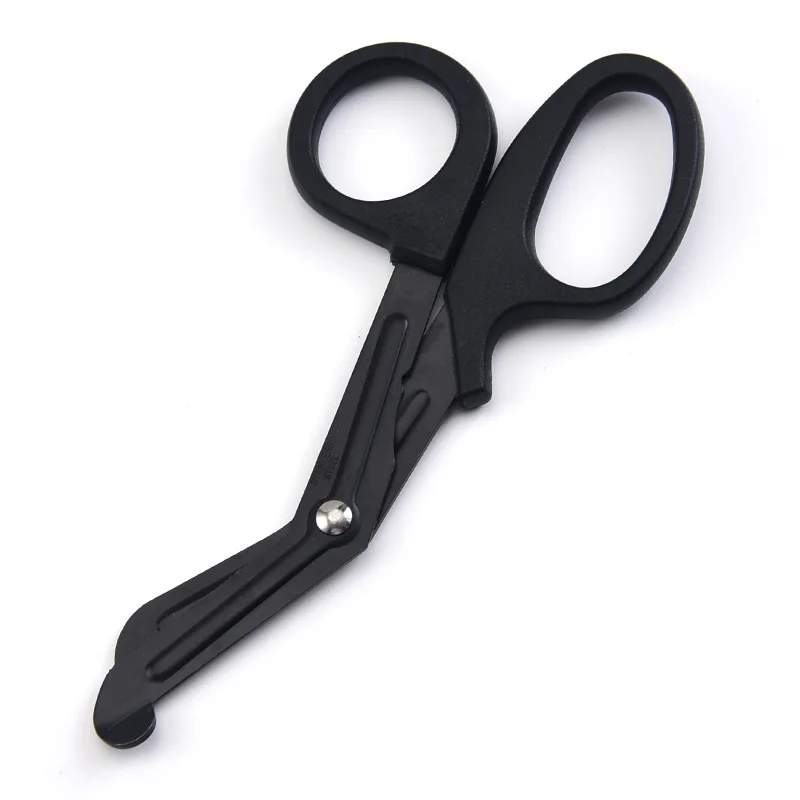 Medical Rescue Scissors Plastic Handle Stainless Steel Wound Gauze First Aid Scissors Practical Outdoor Nurse Scissor