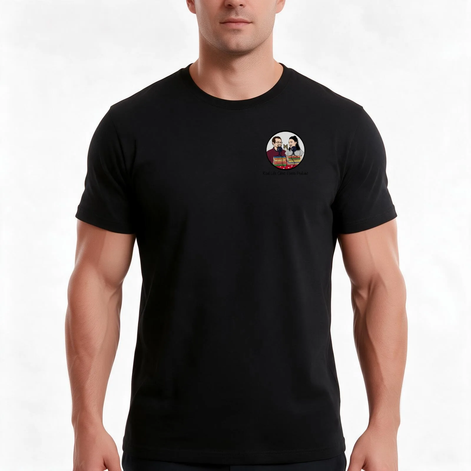 Real Life Ghost Stories Podcast Fan Art T-Shirt, Summer Casual Cotton Tee, Oversized Streetwear Tops, Vintage Graphic Print