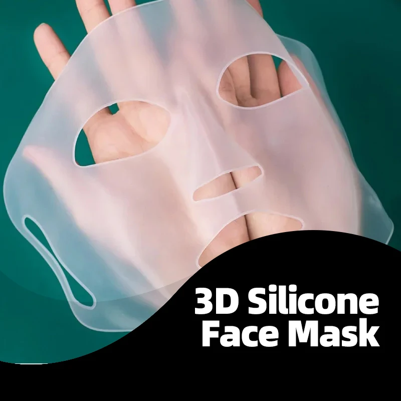 3d Siliconen Gezichtsmasker Herbruikbare Gezichtsverzorging Hydraterende Lifting Verstevigende Anti Rimpel Huidverzorging Opknoping Oorlaken Maskers Tool