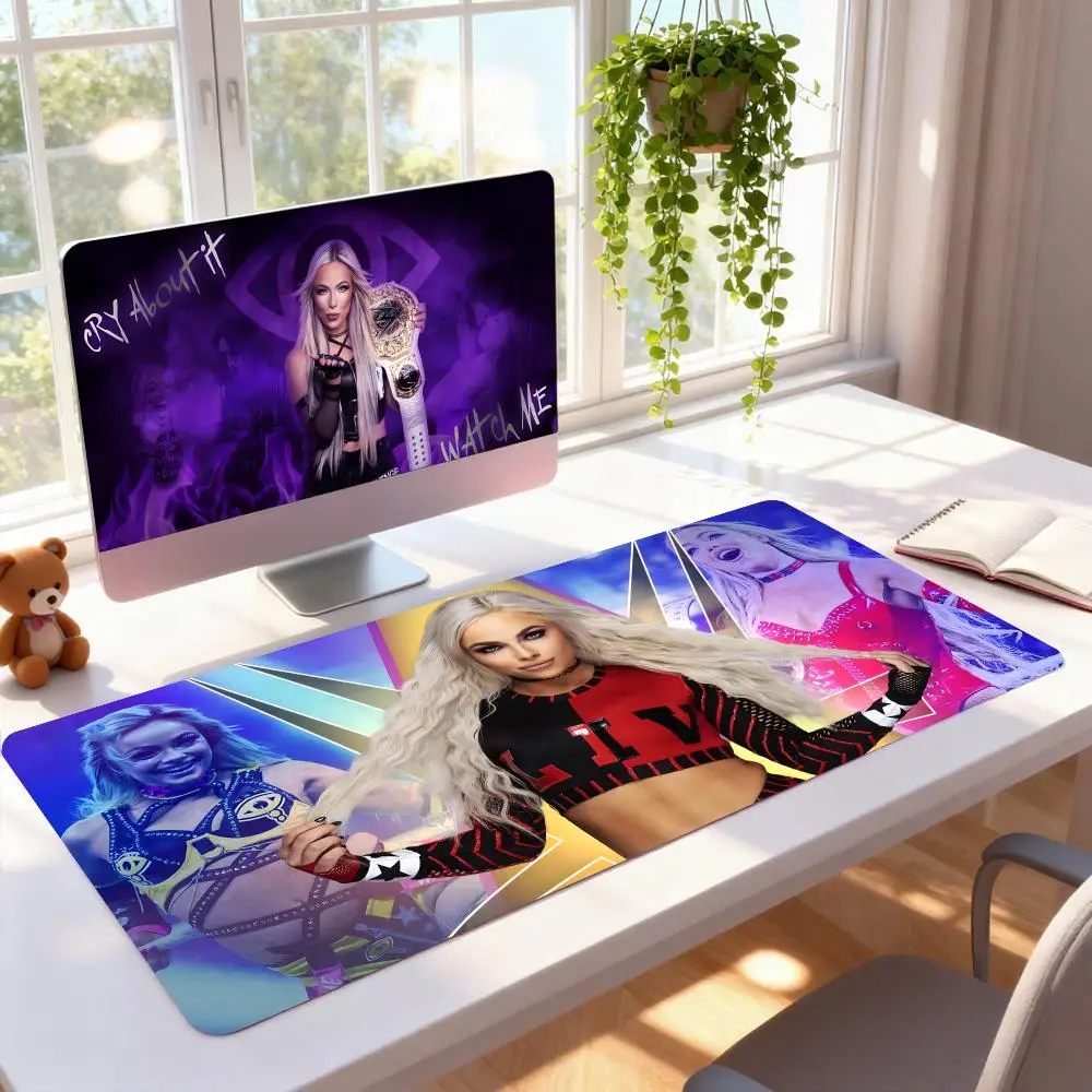 Liv Morgan Mouse Pad Rubber Computer Laptop Official Game Super Colored Print Aesthetic Pretty Fashion Luxury Gift Mat