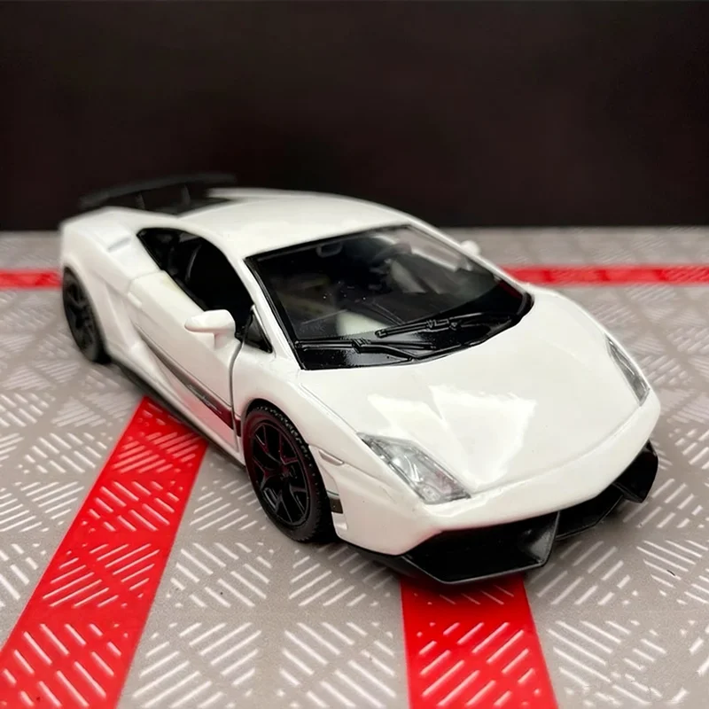 

1/36 Lamborghini Gallardo, модель спортивного автомобиля из сплава, литая под давлением металлическая гусеница, гоночный автомобиль, модель автомобиля, высокая имитация, детская игрушка в подарок