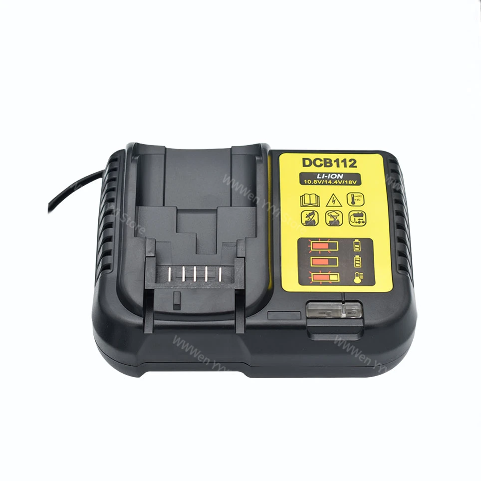 DCB112 Battery Charger for Dewalt Battery 10.8V 12V 14.4V 18V 20V DCB200 DCB101 DCB115 DCB107 DCB105 DCB140 &DCB112