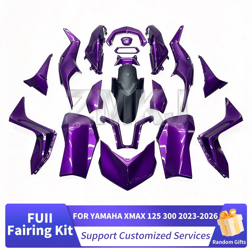 For YAMAHA XMAX125 XMAX300 XMAX400 2023 2024 2025 2026 Motorcycle Whole Fairing Body Kit Bodywork ABS Plastics Shell Panel Set