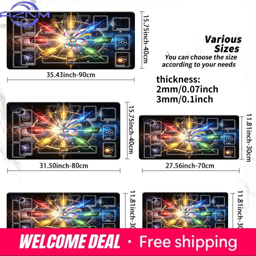 

Arceus Rainbow Cosmic TCG Playmat Gaming Mouse Pad