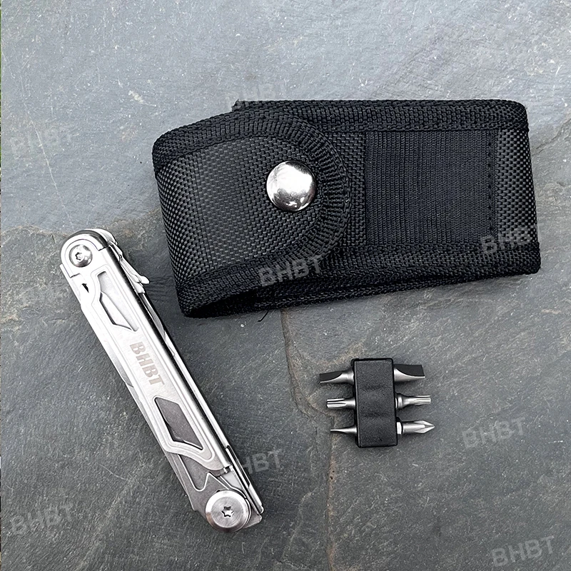 BHBT 14 in 1 Mini Multitool Knife EDC Multi Tool Folding Scissors Screwdriver Portable Outdoor Hand Tools