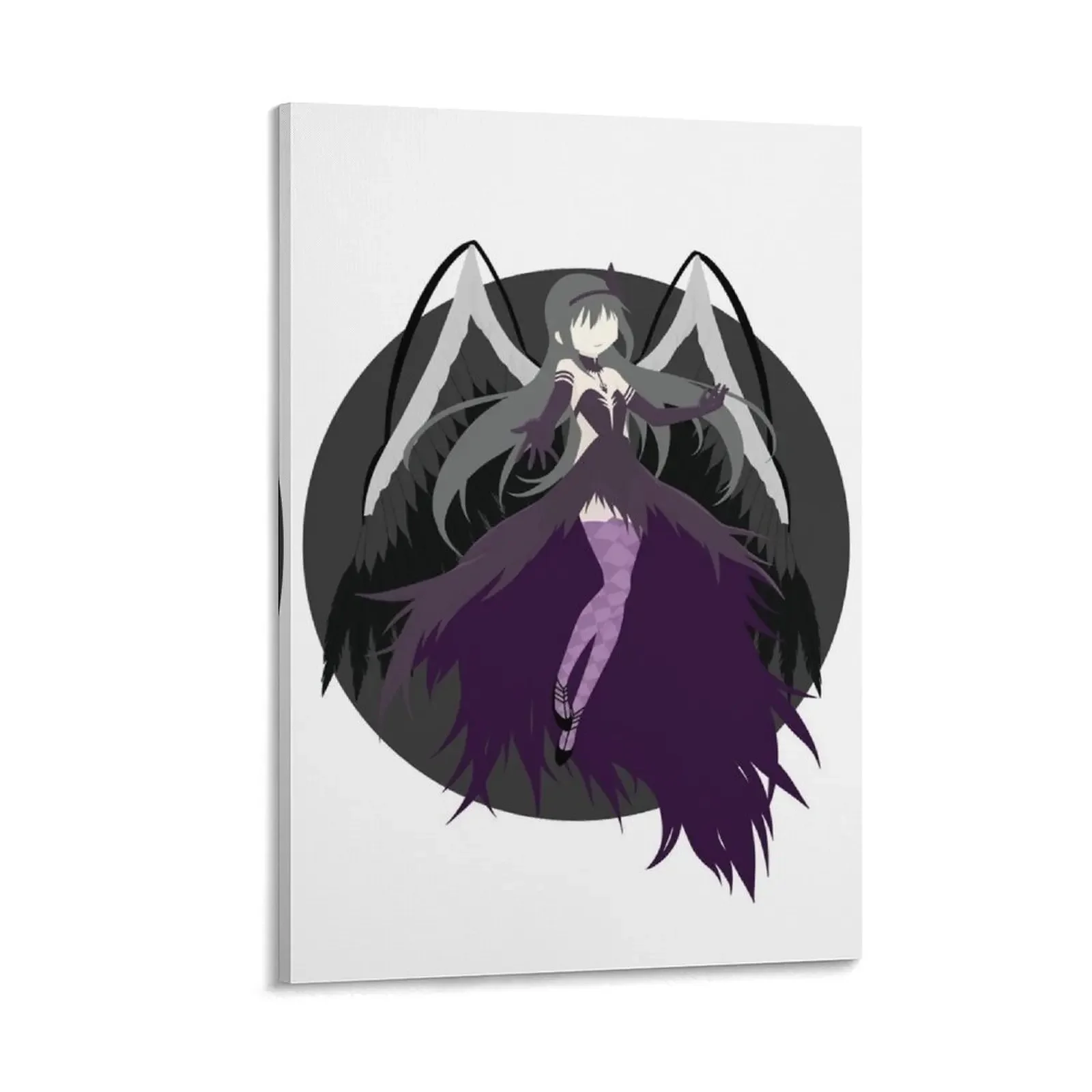 Homura Akemi demon version - Madoka Magica - colourful anime art print Canvas Painting Decorative painting for bedroom poster