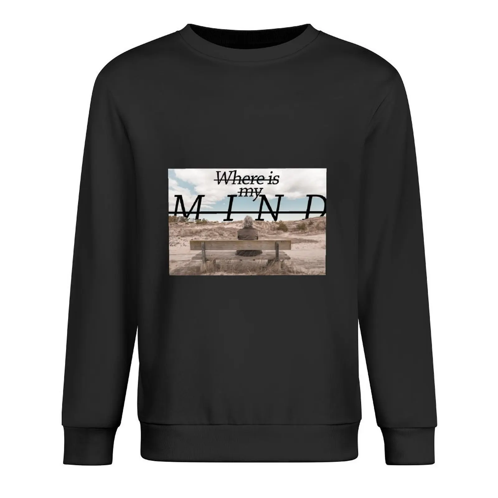 Where is my mind Pullover graphic t shirts men anime clothing tracksuit korean autumn clothes hooded sweatshirt for men