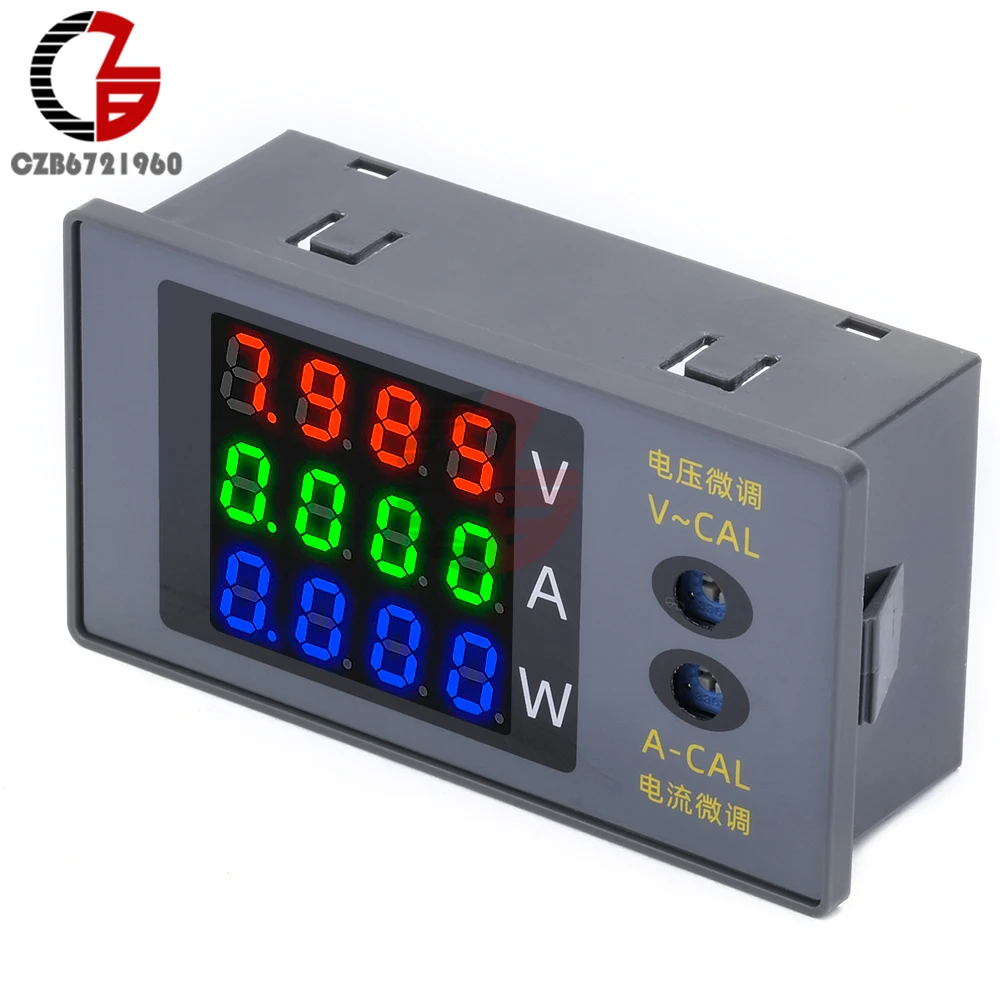 DC730 Digital Voltmeter Ammeter Wattmeter 4-digit Voltage Current Meter Power Meter Voltage Tester Detector DC 0-100V 10A 1000W