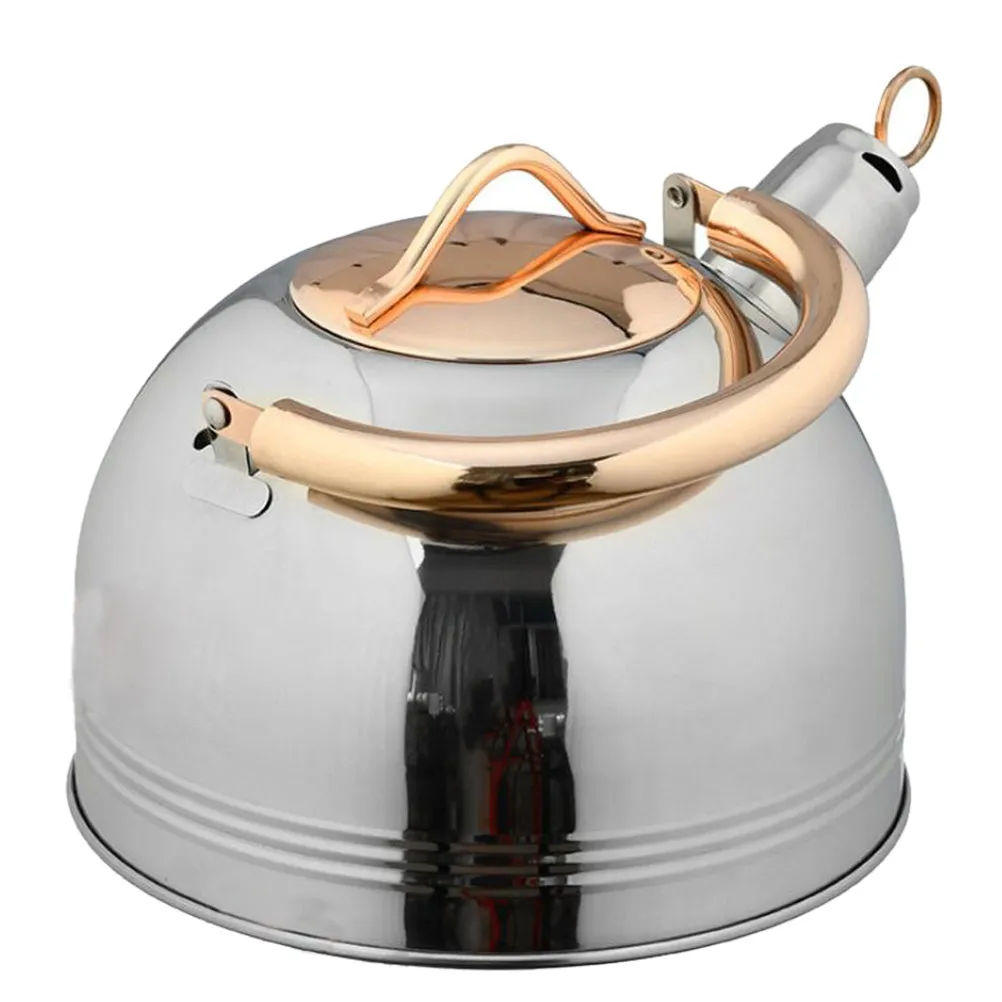 

1Pcs Stainless Steel Water Kettle Whistling Teakettle Large Capacity Household Kitchen Heating Water Pitcher Sounding Pot