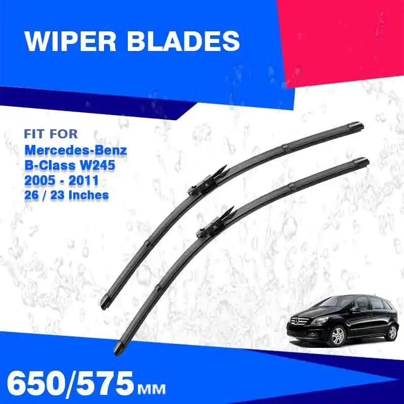 Mercedes Benz B Sınıfı için W245 MK1 2005-2011 Ön Silecek Lastikleri B200 B180 B160 B170 Ön Cam Aksesuarları B Sınıfı B Klasse