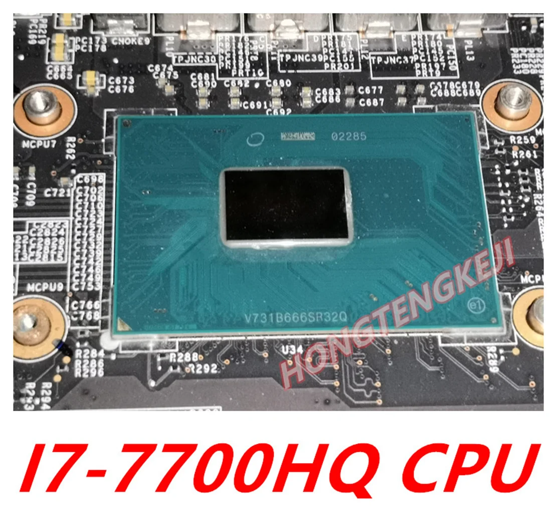 MS-16JB1 MS-179B1 FOR MSI MS-16JB MS-179B GE62VR GE72VR GL62VR GL72VR LAPTOP MAINBOARD  WITH I7-7700HQ CPU AND GTX1060M GPU