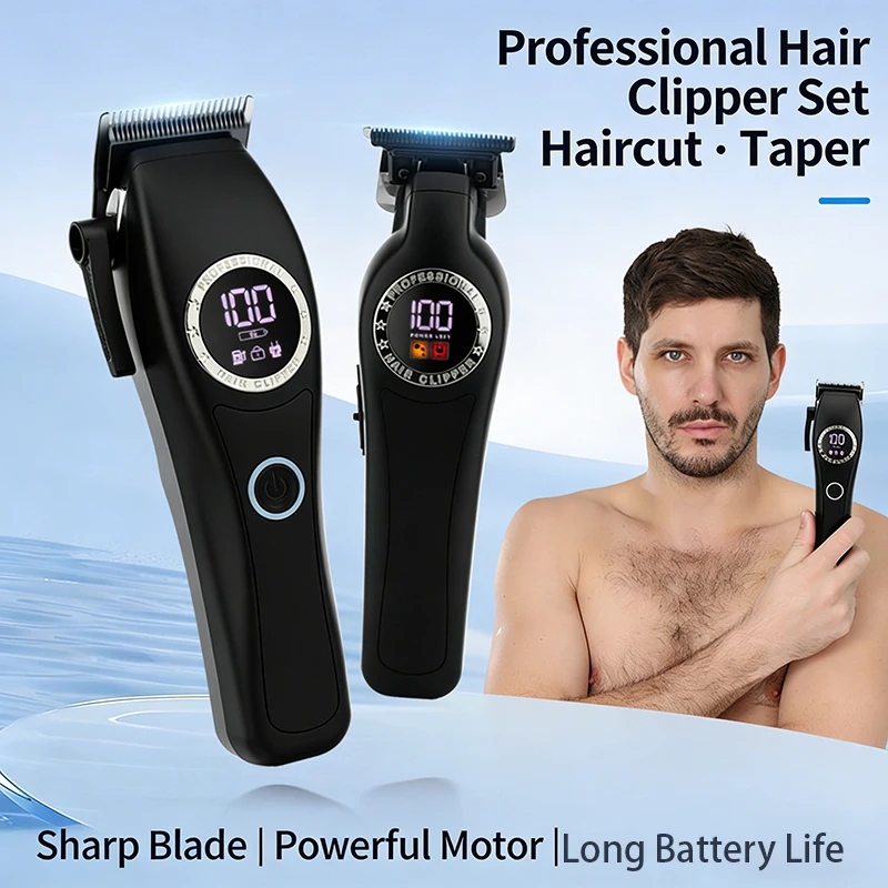 

N8882 Professional Parent-Child Hair Clipper Set 7200 RPM Salon-Grade Oil-Head Sculpting Clipper Home Appliance Hair Clippers