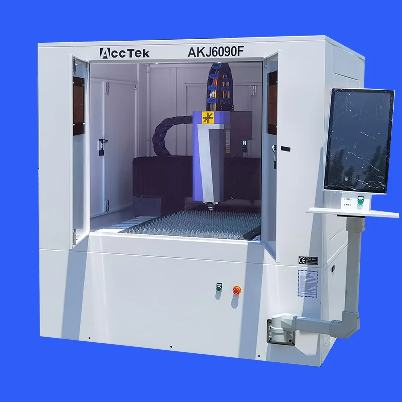 2022 Small Size 600*900mmFiber Laser Machine For Metal Cutting With Enclosed Structure Lazer Przecinak