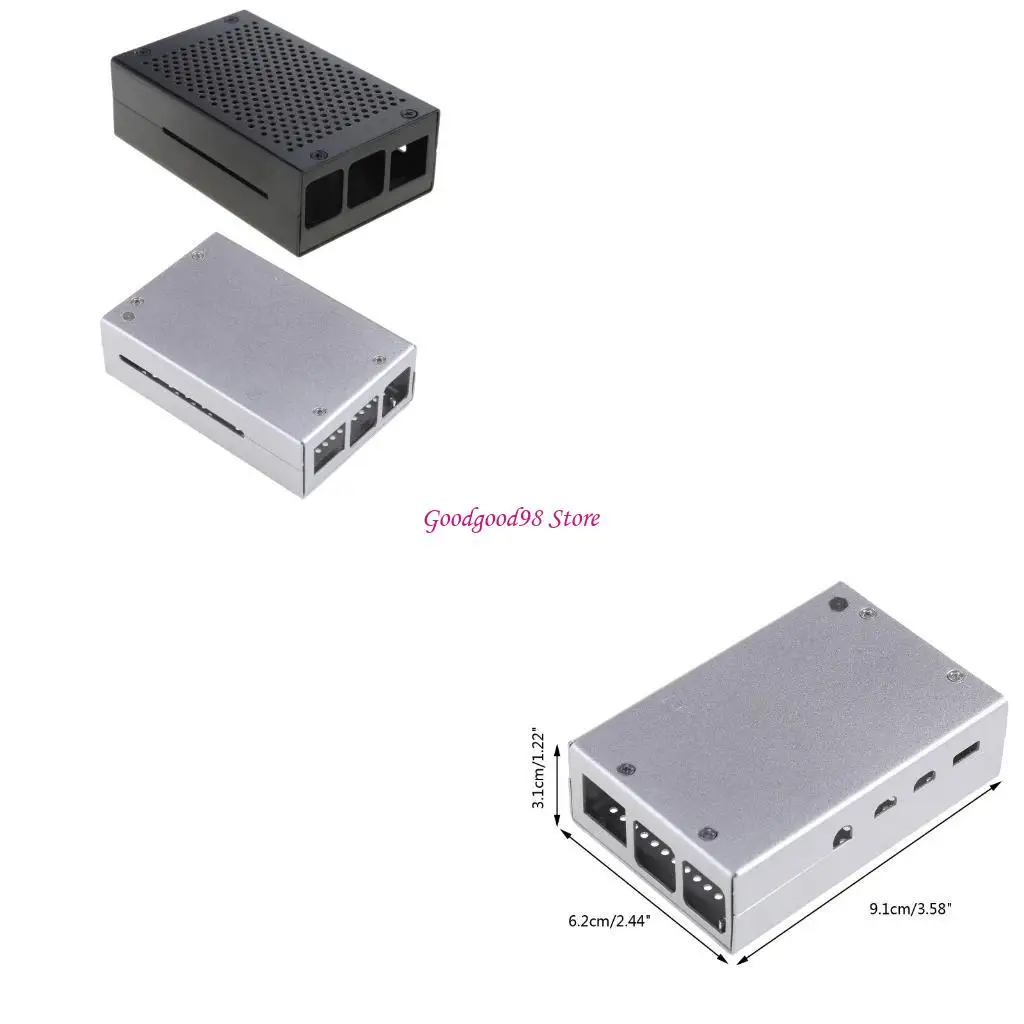 

for 4 Model B Aluminum Heatsink Fan for Case Simple Removable Cover